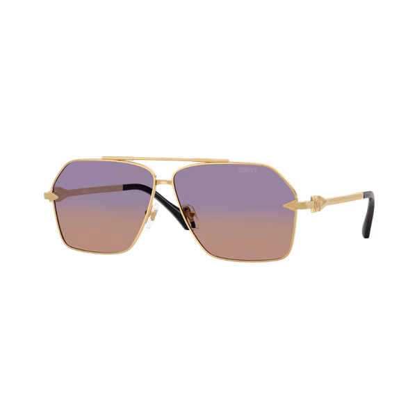 Versace VE2284 Gold / Clear Fifty Gradient Orange Violet Versace VE2284 Gold / Clear Fifty Gradient Orange Violet