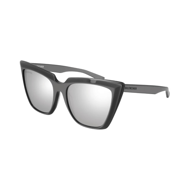 Balenciaga BB0046S Silver Grey / Silver Sunglasses Balenciaga BB0046S Silver Grey / Silver Sunglasses