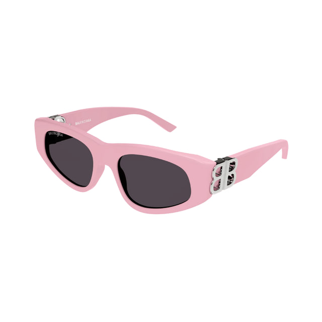 Balenciaga BB0095S Light Pink Silver / Grey Sunglasses Balenciaga BB0095S Light Pink Silver / Grey Sunglasses