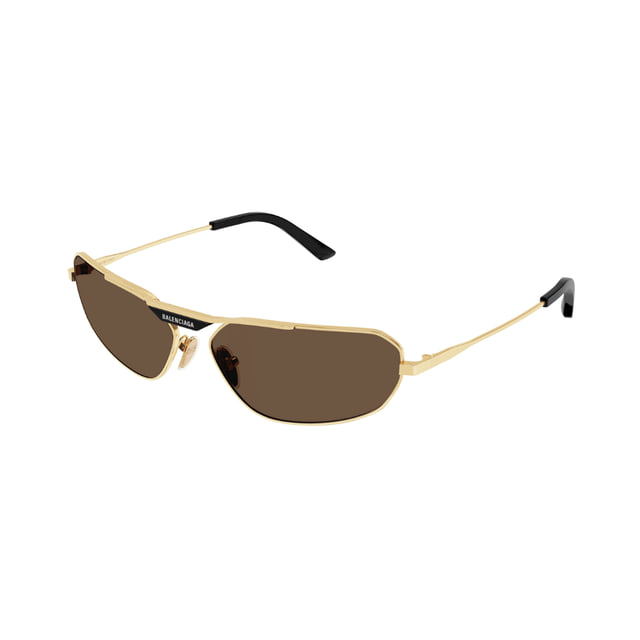 Balenciaga BB0245S Gold / Brown Sunglasses