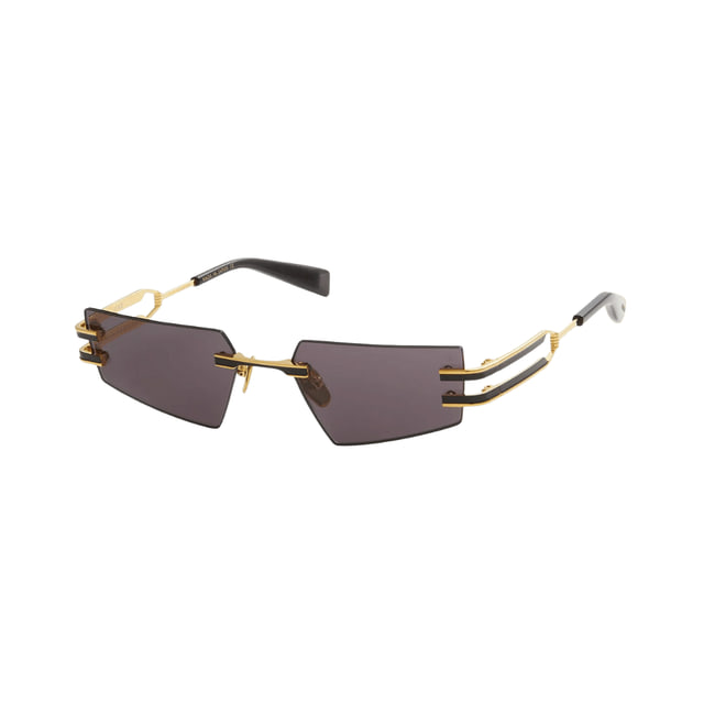Balmain FIXEBPS-123A-54 Gold - Matte Black - Black w/ Dark Grey - AR Sunglasses