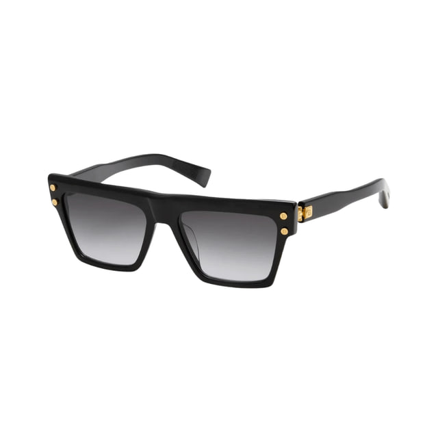 Balmain B-VBPS-121A-54 Black / Gold / Dark Grey Sunglasses