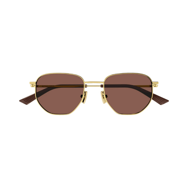 Bottega Veneta BV1301S Gold / Brown Sunglasses