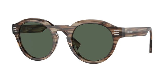Burberry BE4404 Striped Green / Dark Green Sunglasses