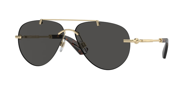Burberry BE3151 Light Gold / Dark Grey Sunglasses