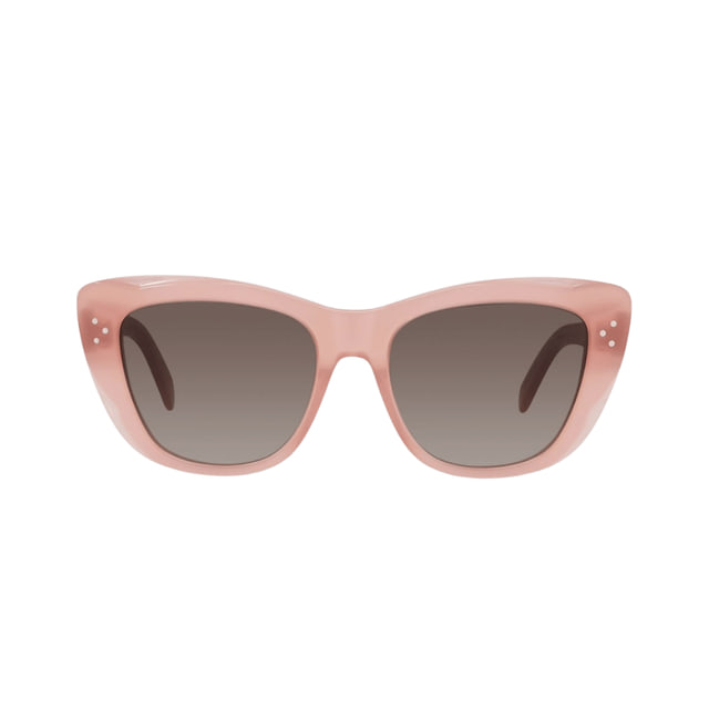 Celine CL40199I Shiny Milky Peach / Gradient Brown Sunglasses