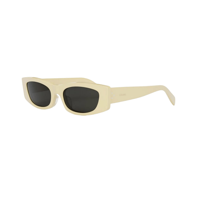 Celine CL40245U Shiny Solid Butter Beige / Dark Smoke Sunglasses