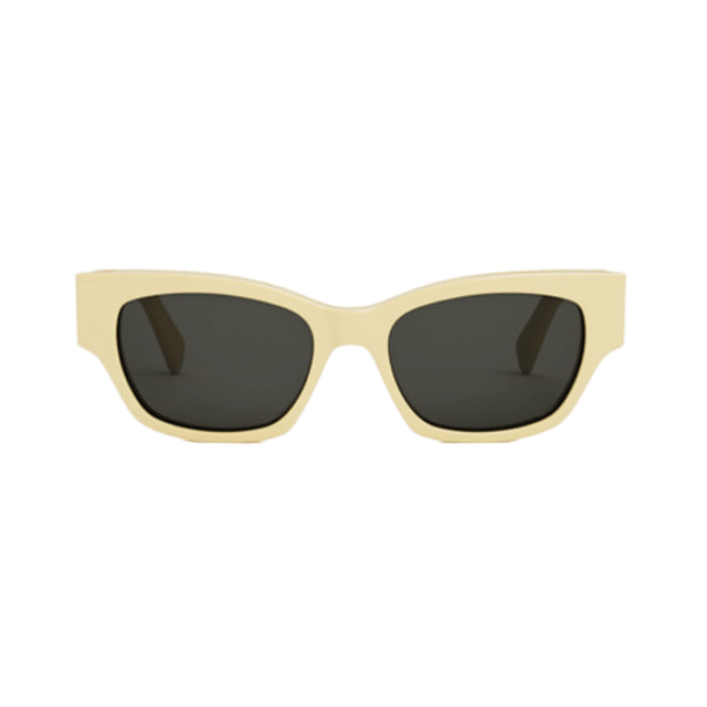 Celine CL40197U Shiny Light Yellow / Smoke Sunglasses Celine CL40197U Shiny Light Yellow / Smoke Sunglasses