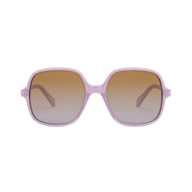 Celine CL40244U Shiny Opal Lilac / Gradient Brown Sunglasses