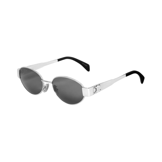 Celine CL40235U METAL TRIOMPHE Palladium Silver / Smoke Grey Sunglasses Celine CL40235U METAL TRIOMPHE Palladium Silver / Smoke Grey Sunglasses