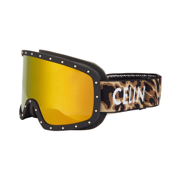 Celine CL40196U SKI MASK 99C Black Animal / Gold Mirror product photo 1