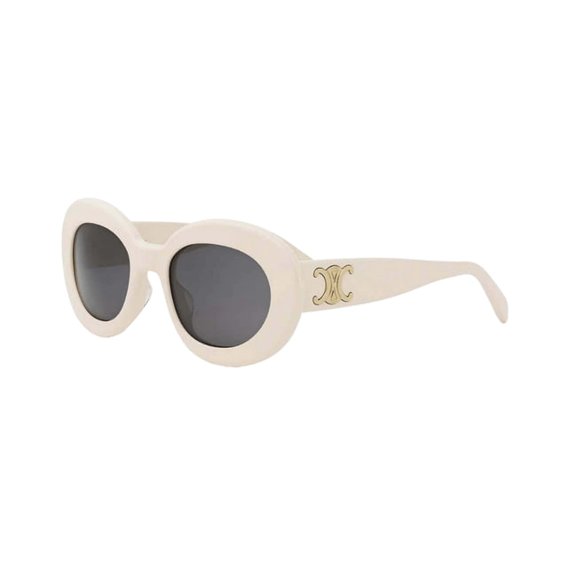 Celine CL40312U TRIOMPHE Ivory / Smoke Grey Sunglasses Celine CL40312U TRIOMPHE Ivory / Smoke Grey Sunglasses