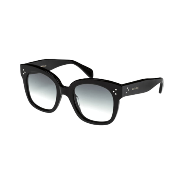 Celine Cl4002UN Shiny Black / Gradient Smoke Grey Sunglasses
