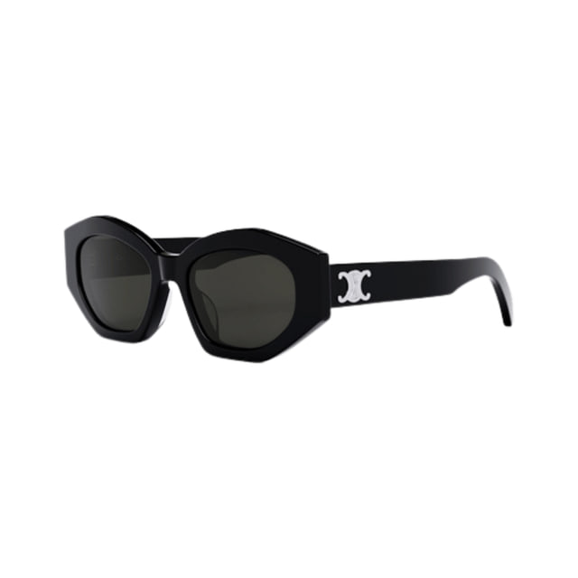 Celine CL40238U TRIOMPHE Shiny Black / Smoke Sunglasses product photo 1