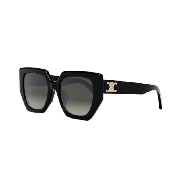 Celine CL40239F TRIOMPHE Shiny Black / Brown Gradient Sunglasses product photo 1