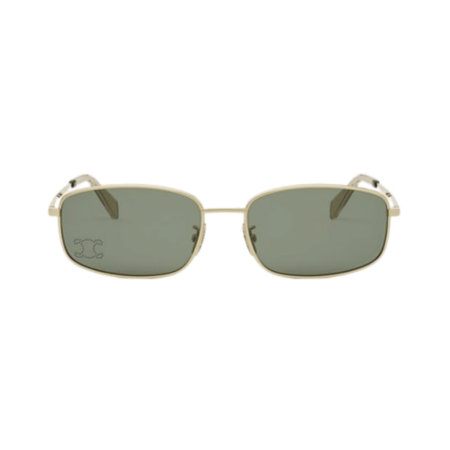 Celine CL40285U RHINESTONE TRIOMPHE Shiny Endura Gold / Green Sunglasses product photo 1