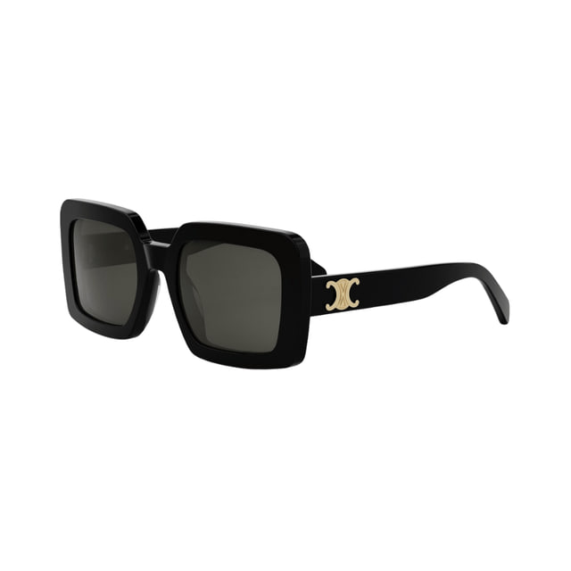 Celine CL40304U TRIOMPHE Shiny Black / Smoke Sunglasses product photo 1