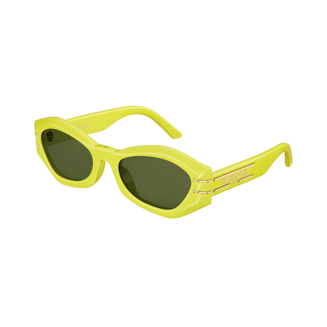 Dior DIORSIGNATURE B1UCD40058U 39N Shiny Yellow / Green Sunglasses