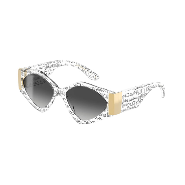 D&G DG4396 Transparent Graffiti / Grey Gradient Sunglasses D&G DG4396 Transparent Graffiti / Grey Gradient Sunglasses