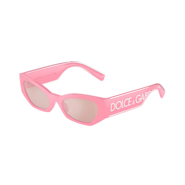 D&G DG6186 Pink / Light Pink Mirror Silver Sunglasses