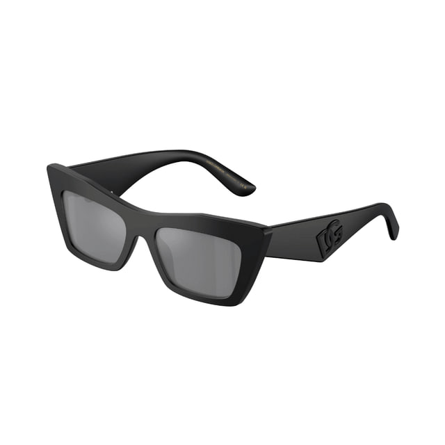 D&G DG4435 Matte Black / Grey Mirrored Black Sunglasses