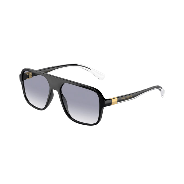 D&G DG6134 Black / Clear Gradient Blue Sunglasses