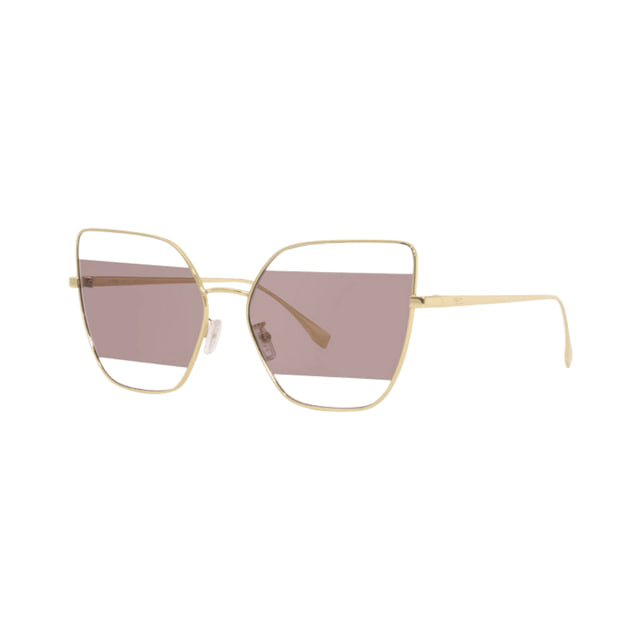 Fendi FE40015U Gold / Brown Sunglasses