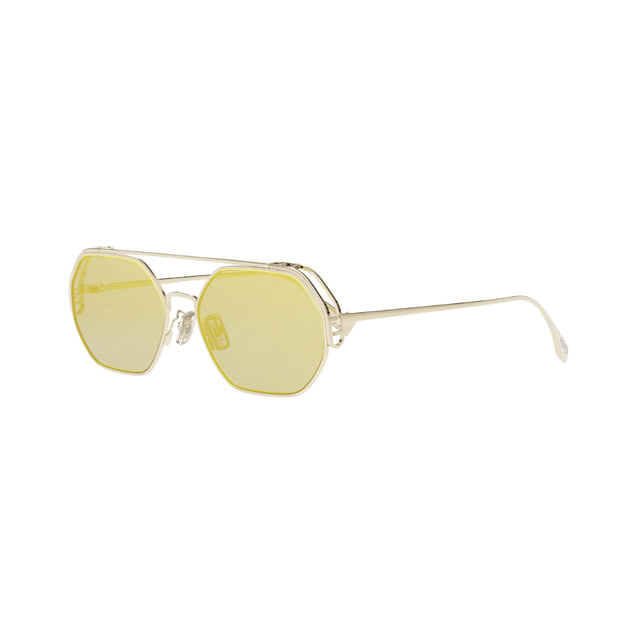 Fendi FE40039U Gold / Yellow Mirror Sunglasses