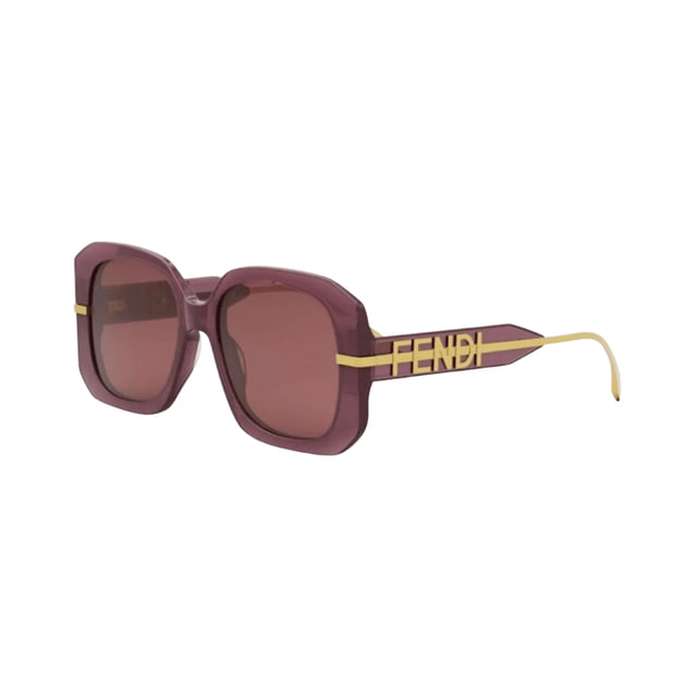 Fendi FE40065F Transparent Burgundy / Burgundy Sunglasses product photo 1