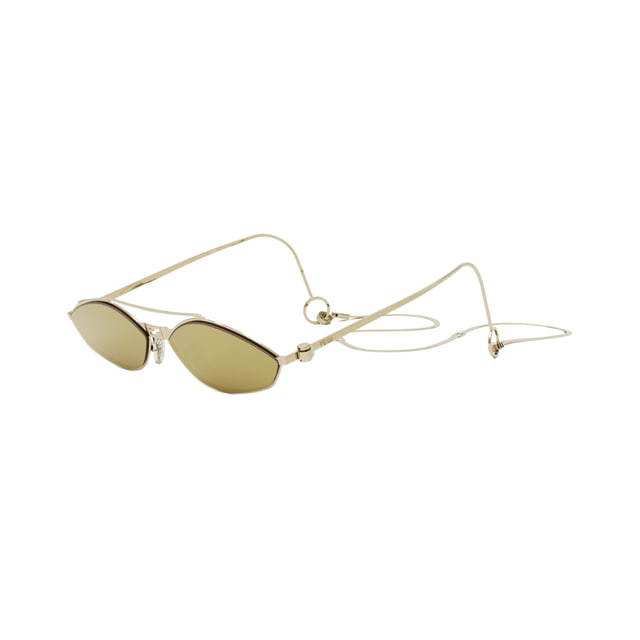 Fendi FE40114U-Y Metal Shiny Gold / Brown Gold Mirror Sunglasses product photo 1