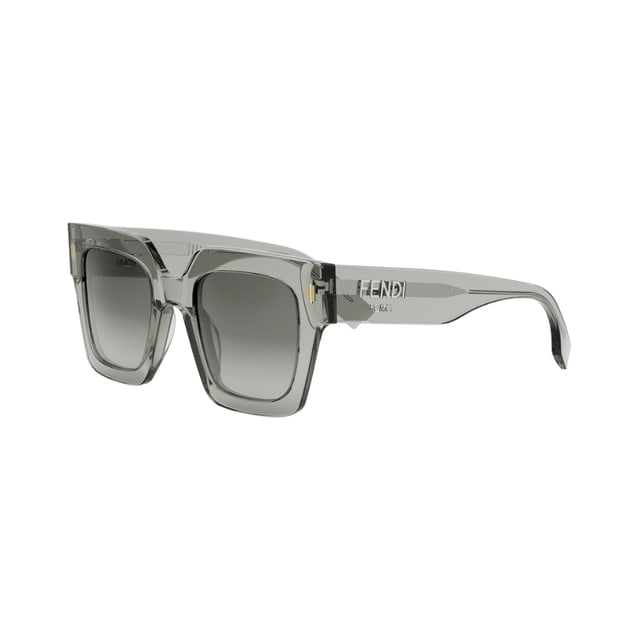 Fendi FE40101I Transparent Light Grey / Smoke Gradient Sunglasses