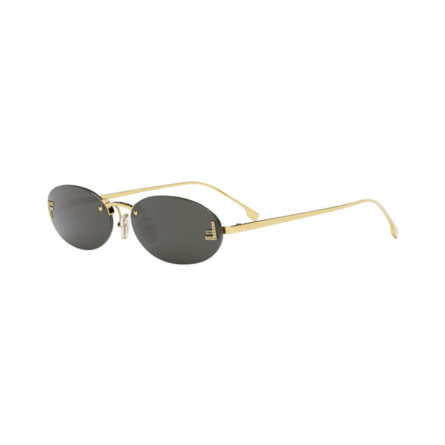 Fendi FE4075USFENDI FIRST CRYSTAL Shiny Endura Gold / Smoke Sunglasses