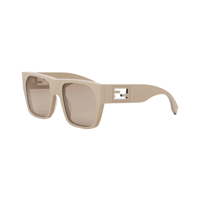 Fendi FE40124I Shiny Transparent Khaki / Brown Glasses product photo 1