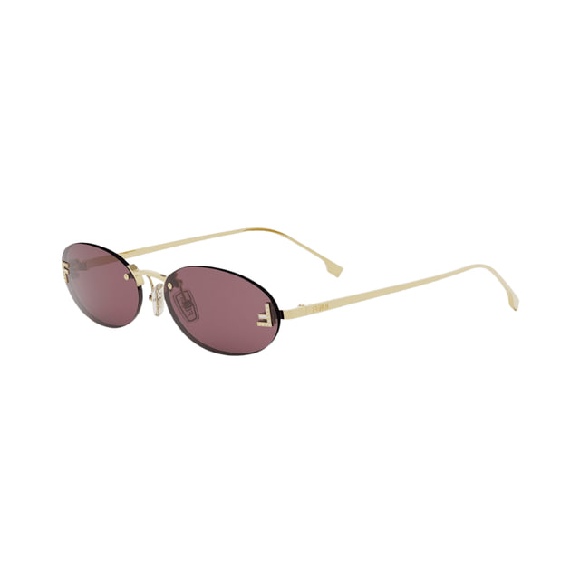 FE4075US FENDI FIRST CRYSTAL Metal Shiny Yellow / Violet Sunglasses