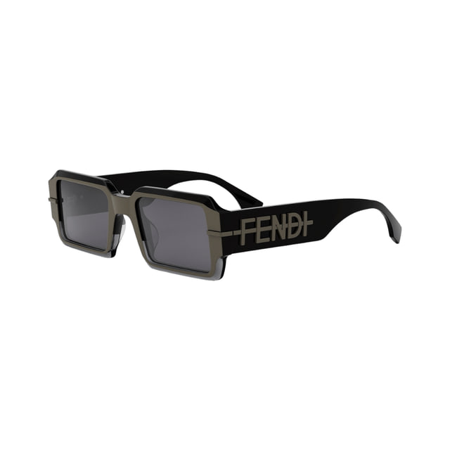 Fendi FE40073U Shiny Black Grey / Grey Sunglasses