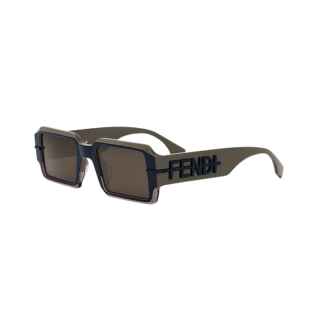 Fendi FE40073U Shiny Brown Blue / Brown Sunglasses product photo 1