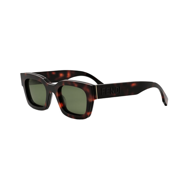 Fendi FE40119I Shiny Red Havana / Green Sunglasses