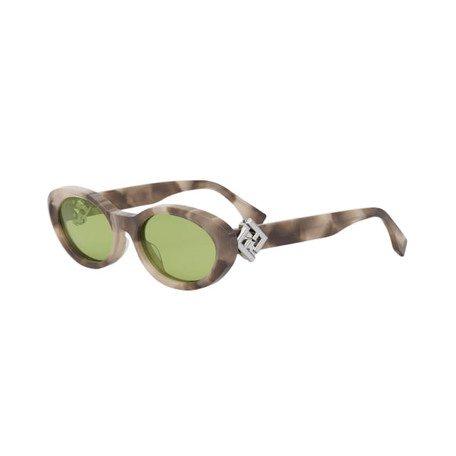Fendi FE40140U Shiny Havana / Green Sunglasses product photo 1