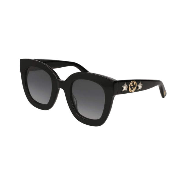 Gucci GG0208S Black / Grey Gradient Sunglasses