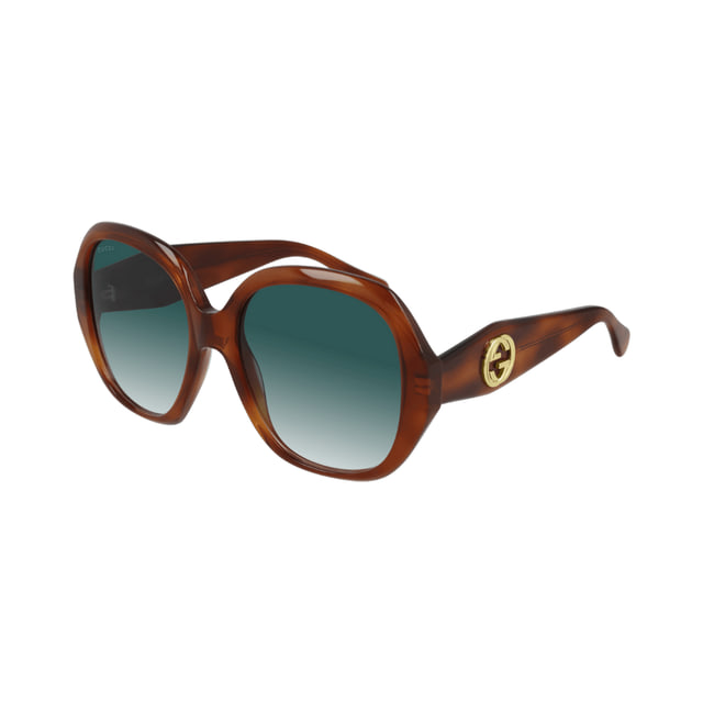 Gucci GG0796S Havana / Grey Sunglasses