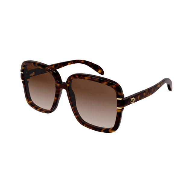 Gucci GG1066S Havana / Brown Gradient Sunglasses