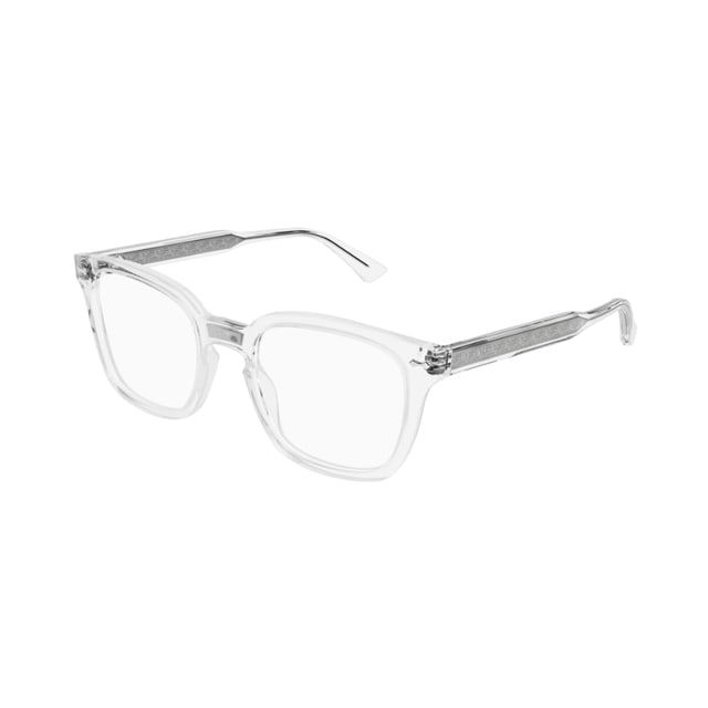 Gucci GG0184O Crystal Clear Silver / Demo Eyeglasses