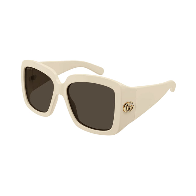 Gucci GG1402SA Ivory / Brown Sunglasses Gucci GG1402SA Ivory / Brown Sunglasses