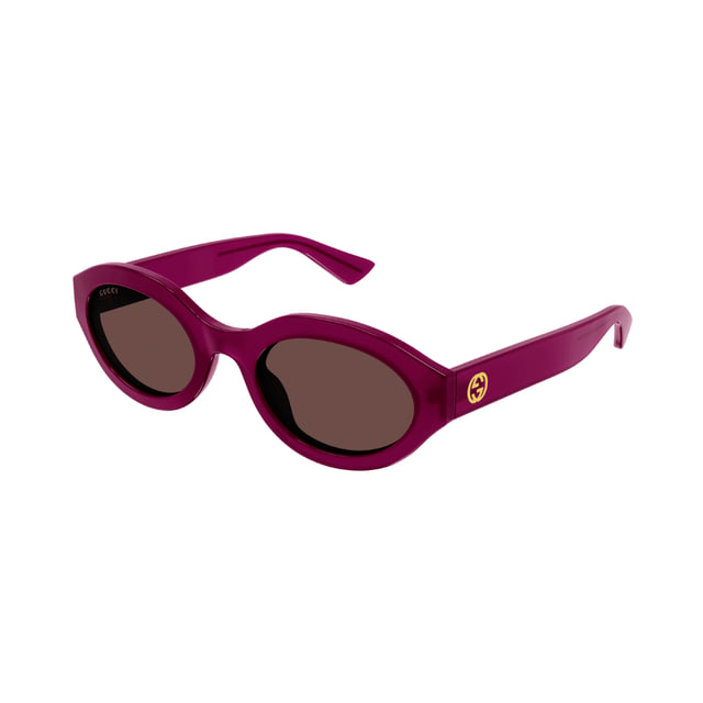 Gucci GG1579S Fuchsia / Brown Sunglasses
