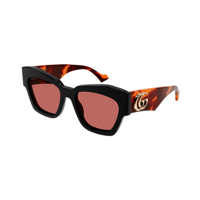 Gucci GG1422S Black / Havana / Rust Sunglasses