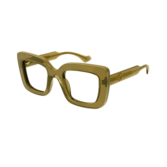 Gucci GG1554O Yellow Brown / Demo Eyeglasses