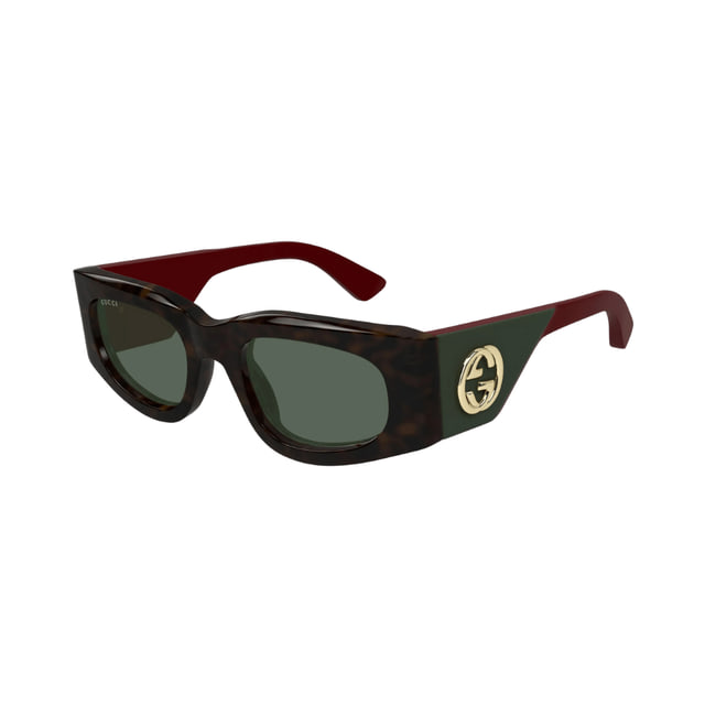 Gucci GG1664S Havana Red / Green Sunglasses