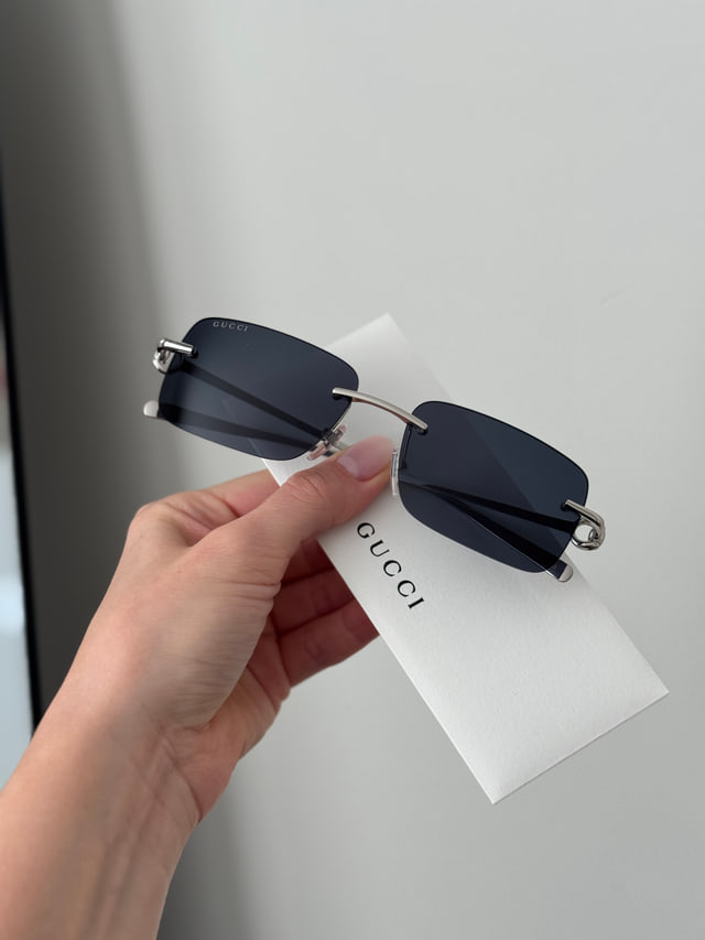 Gucci GG1703S Silver / Blue Sunglasses product photo 1