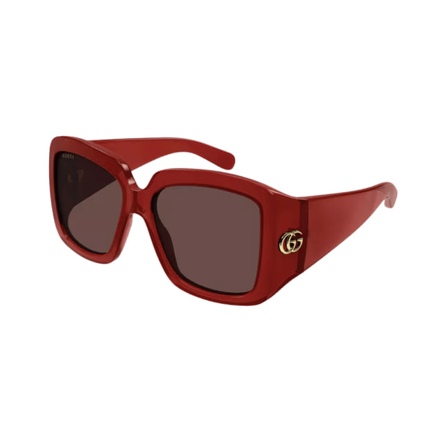 Gucci GG1402S Transparent Burgundy / Brown product photo 1