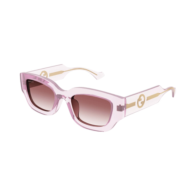 Gucci GG1558SK Transparent Light Pink / Burgundy Gradient product photo 1